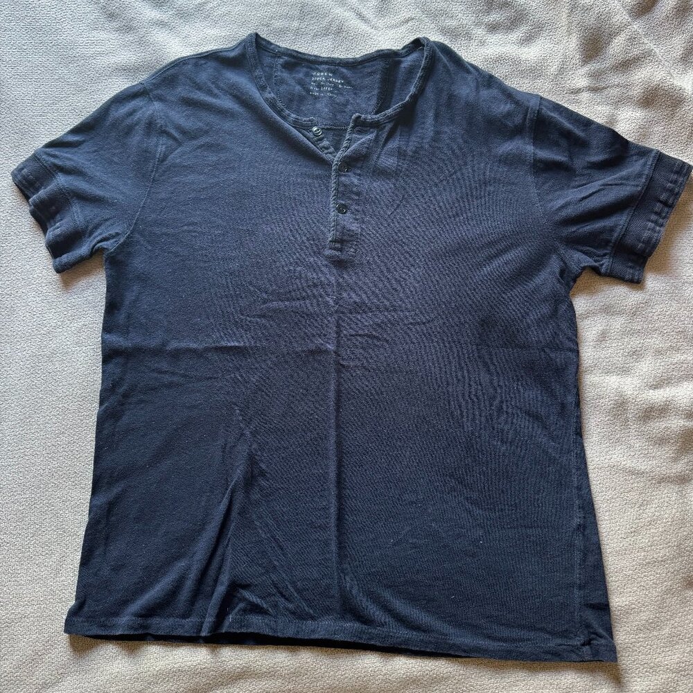 J. Crew Stock Jersey henley tee